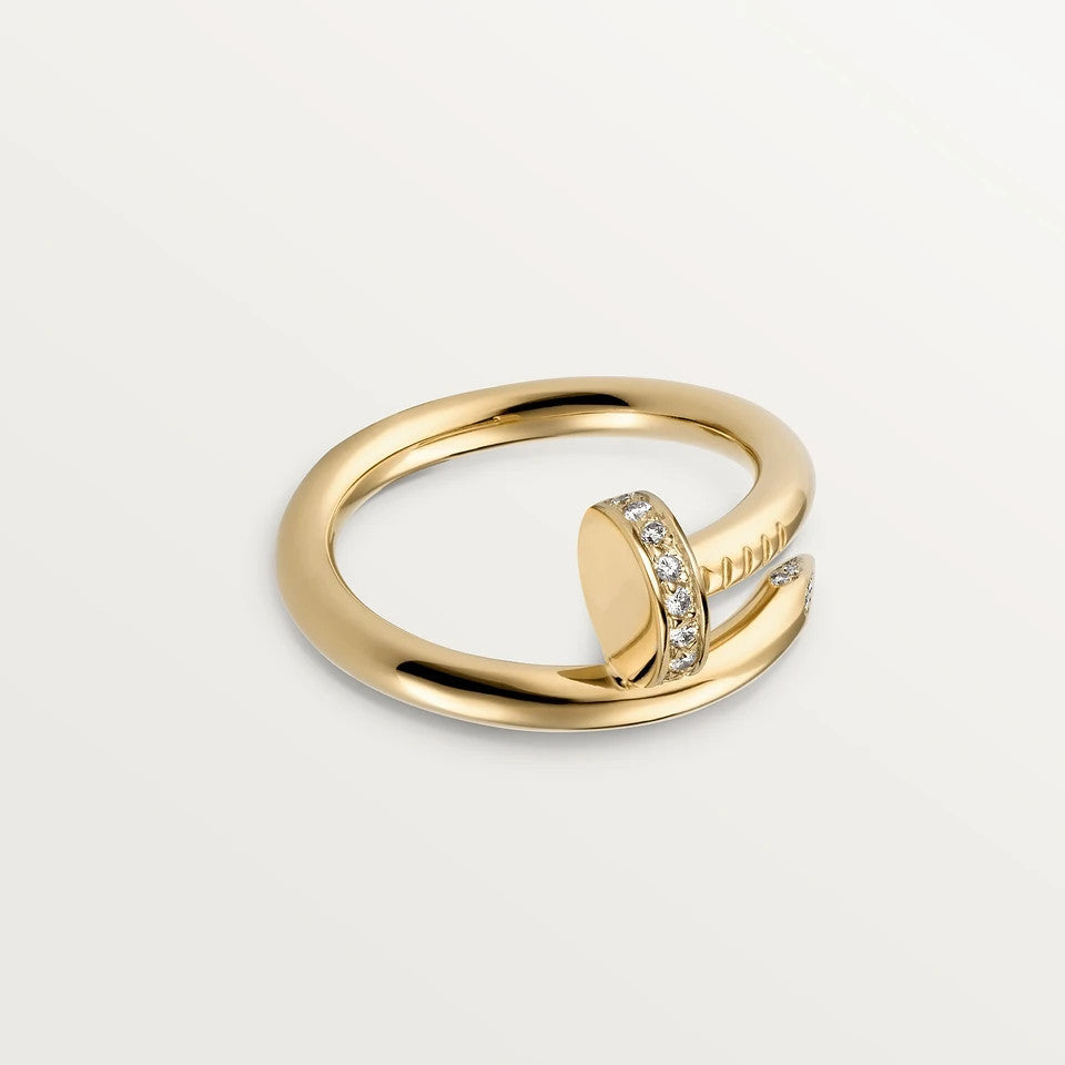 [Sprite Jewelry]Size 7 ring with real gold and diamonds