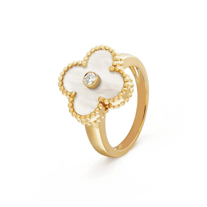 ¡®Sprite Jewelry¡¯CLOVER PINK MOP RING GOLD DIAMOND