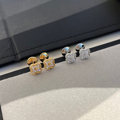 ¡®Sprite Jewelry¡¯CLOVER MINI DIAMOND STUD EARRINGS