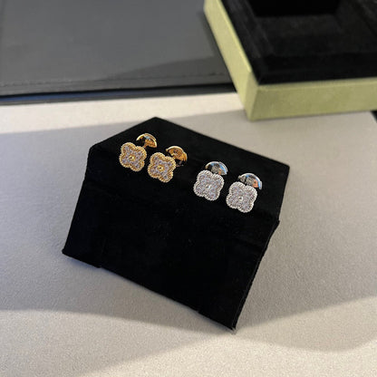¡®Sprite Jewelry¡¯CLOVER MINI DIAMOND STUD EARRINGS